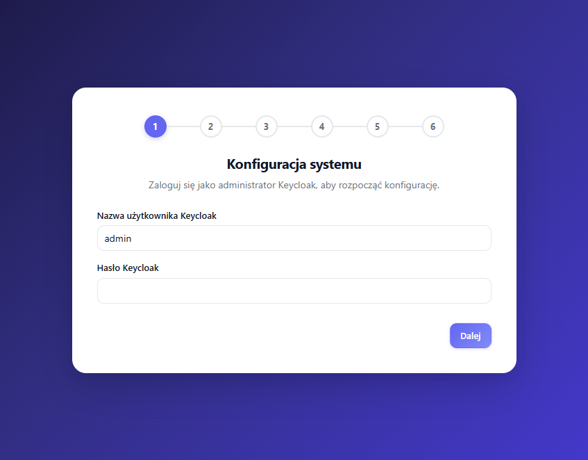 Step 1 - Keycloak login